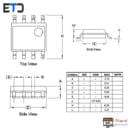 میکروکنترلر ATTINY13A-SSU SMD پکیج SOP-8