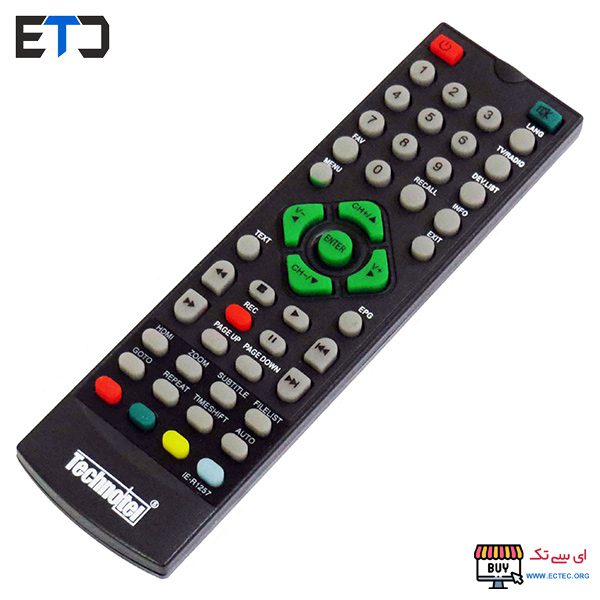 کنترل گیرنده دیجیتال تکنوتل دکمه سبز TECHNOTEL مدل IE-R1257