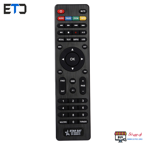 کنترل دستگاه رسیور starsat استارست 6969HD