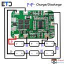 ماژول بالانسر و محافظ شارژ و دشارژ باتری 6 سل 12 آمپر HX-6S-12A