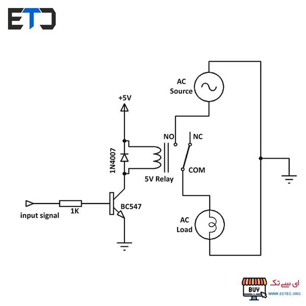 مدار ماژول رله