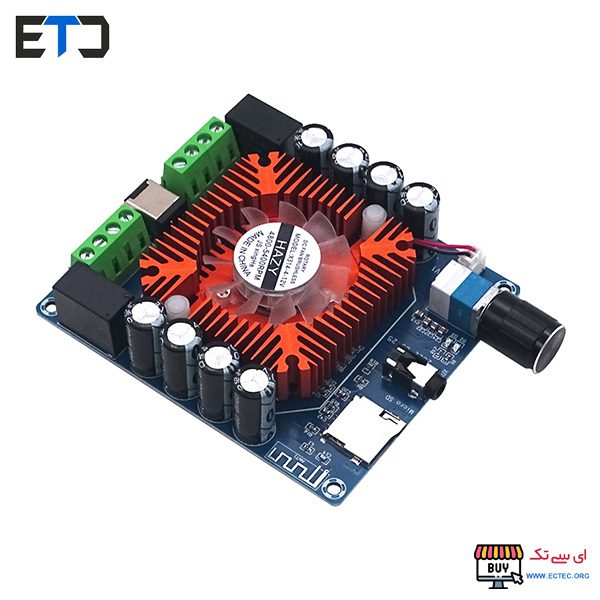 بررسی و برنامه‌ریزی ماژول آمپلی‌فایر 50W*4 با فن TDA7388 مدل XH-A393