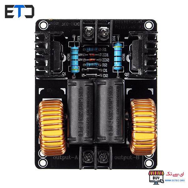 ماژول کوره القایی ZVS دارای محدوده ولتاژ ورودی 12V تا 30V