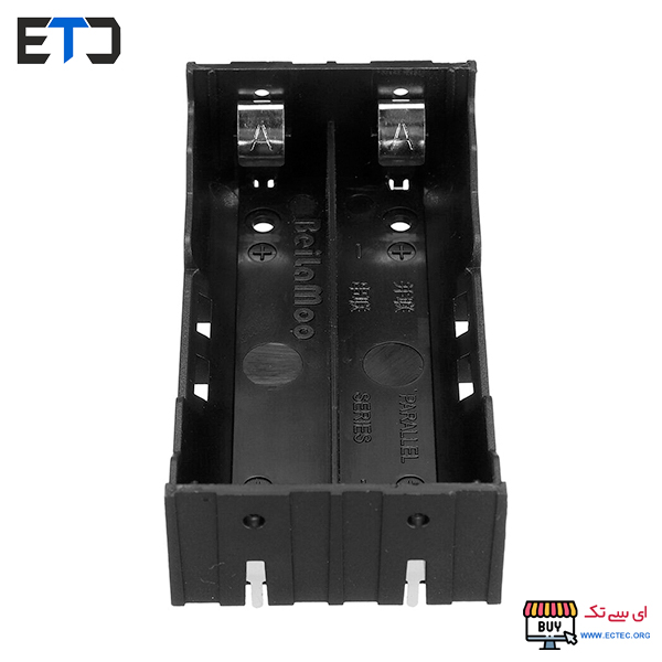 جا باتری دوتایی لیتیوم یون 3.7V سایز 18650 روبردی DIP