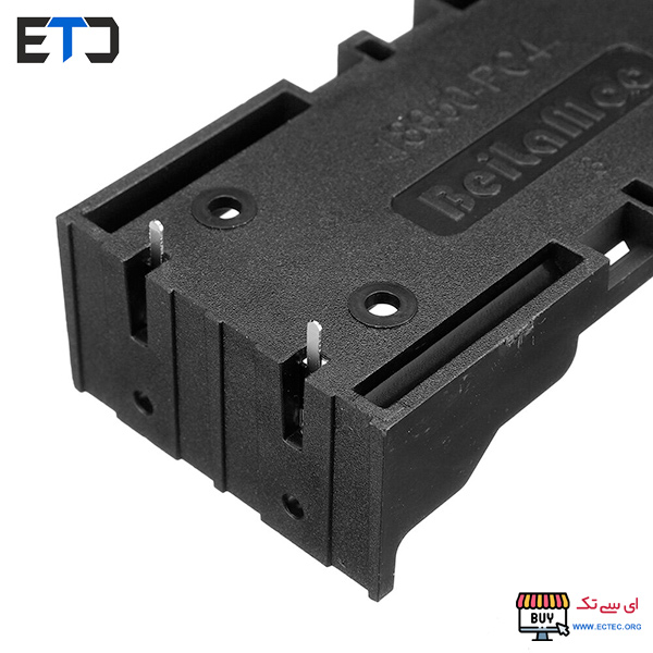 جا باتری دوتایی لیتیوم یون 3.7V سایز 18650 روبردی DIP